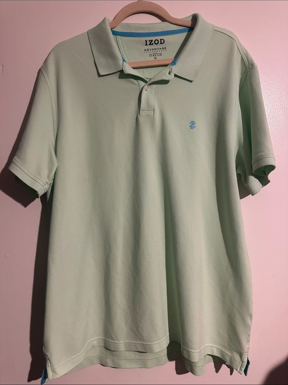 Izod Light Mint Green Pique Polo Shirt